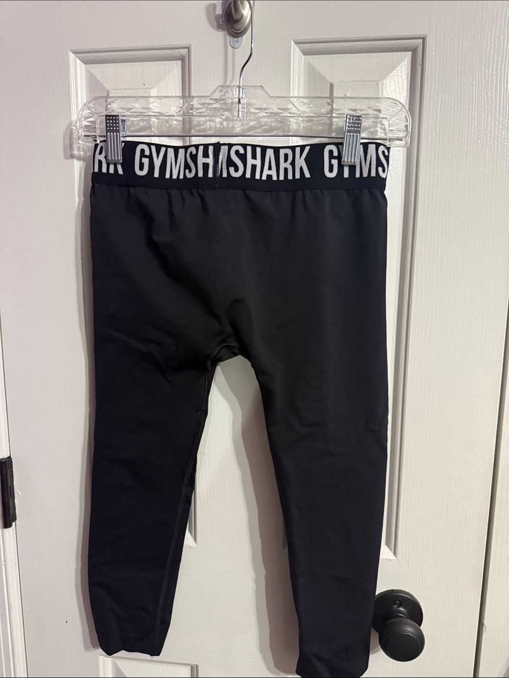 Gymshark Logo Waistband Leggings Cropped - Picture 2 of 2